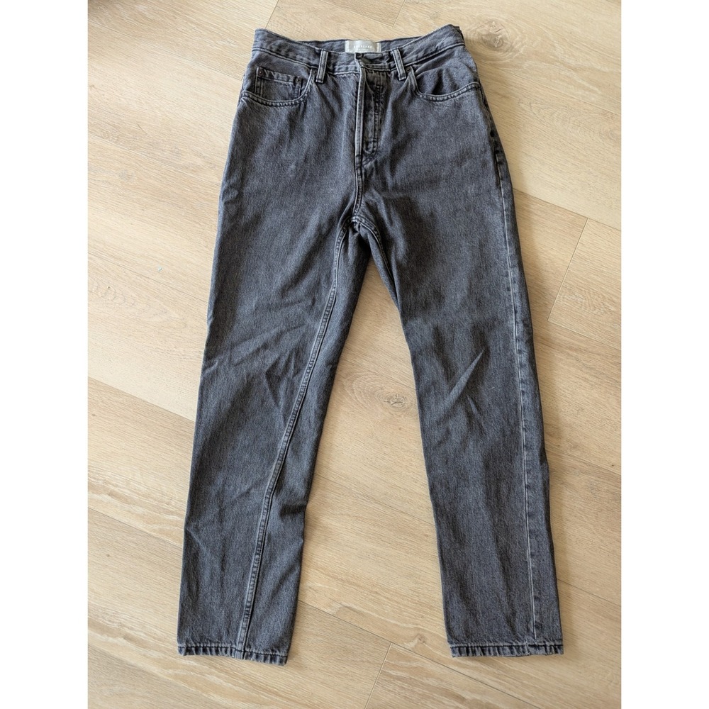 Everlane The 90s Cheeky Jean Organic Cotton Washed Black Size 27 Regular